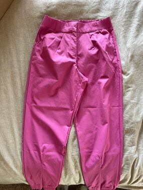 Nike Hot Pink Track Joggers with Cuffed Ankles